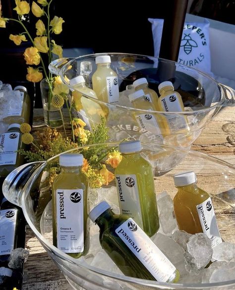 Aesthetic Smoothie, Daisy Calloway, Wellness Club, Pressed Juice, Pilates Studio, Event Food, Spring Aesthetic, Launch Event, Green Juice