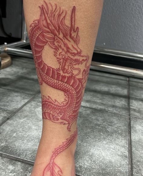 Chinese Dragon Leg Tattoo For Women, Japanese Dragon Hip Tattoo, Chinese Dragon Leg Tattoo, Japanese Dragon Leg Tattoo, Dragon Wrapped Around Leg Tattoo, Dragon Foot Tattoo, Dragon Leg Tattoo, Dragon Tattoo Leg, Leg Tattoos Small