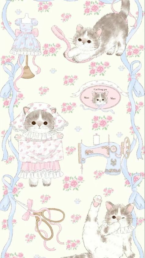 Bow Wallpaper, Cocoppa Wallpaper, Iphone Wallpaper Kawaii, Wallpaper Doodle, Iphone Wallpaper Themes, Hello Kitty Iphone Wallpaper, Cute Patterns Wallpaper, Homescreen Wallpaper, Pastel Wallpaper