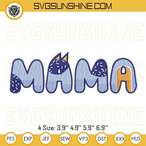 Bluey Mama Embroidery Designs, Mama Embroidery Designs Bluey Embroidery Designs, Mama Embroidery, Valentines Embroidery Designs, American Embroidery, Read Across America Day, Easter Embroidery Designs, Valentine Embroidery, Halloween Embroidery Designs, Disney Embroidery