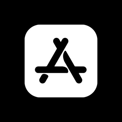 #ios14 #ios #app #icon #aesthetic #preto #branco #icone #iphone Ios App Icon Aesthetic, App Logos, App Icon Aesthetic, Ios Themes, Icon Iphone, Mobile App Icon, App Store Icon, Padded Wall, Black App