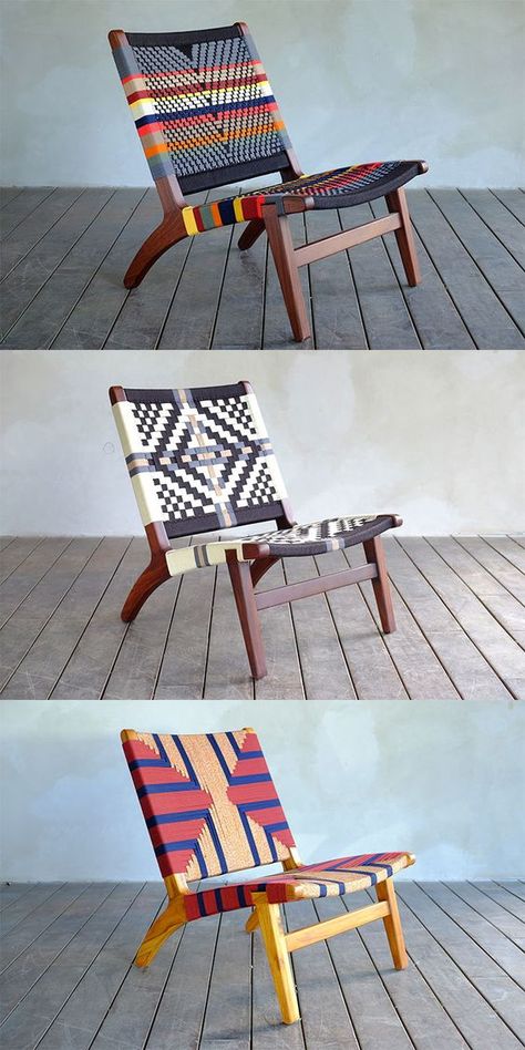 Lounge Chair Diy, Handmade Furniture Design, Handmade Wood Furniture, Modern Wood Furniture, इंस्टाग्राम लोगो, Wood Furniture Design, Furniture Design Chair, Into The Wood, Woven Furniture