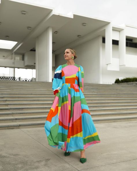 Outdoors Style, Blair Eadie, Fashion Sites, Colorblock Dress, Colourful Outfits, Mode Inspiration, Outfits Summer, Printed Maxi Dress, Colorful Fashion