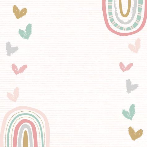 Rainbow frame, cute doodle border | Premium PSD - rawpixel Frame Doodle, Rainbow Wallpaper Backgrounds, Rainbow Border, Cute Frame, Boho Background, Shark Themed Birthday Party, Baby Print Art, Doodle Borders, Border Vector