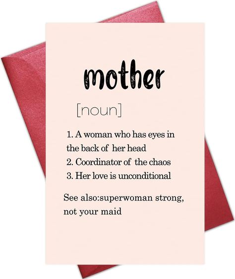 PRICES MAY VARY. Blank inside: You can write your feelings towards your significant other, it will bring a smile to his or her face. Card Size: 5.3'' x 8'' / 13.5 cm x 20.5 cm, comes with a red envelope. Perfect for Many Occasion: Mother¡¯s day, birthday, anniversary, surprise your special person with this humorous and unique card. High Quality: Digitally printed on premium quality 320gsm paper, individually sealed. Funny Mother's Day Greeting Card Funny Birthday Greeting Card for Mom Mothers Da Mom You Are The Best, What To Right In A Birthday Card, Things To Write In A Birthday Card Mom, Mother's Birthday Card Ideas, Cards For Mothers Birthday, What To Write In A Birthday Card For Mom, Card Ideas For Mom Birthday, Cards For Moms Birthday, Moms Birthday Quotes