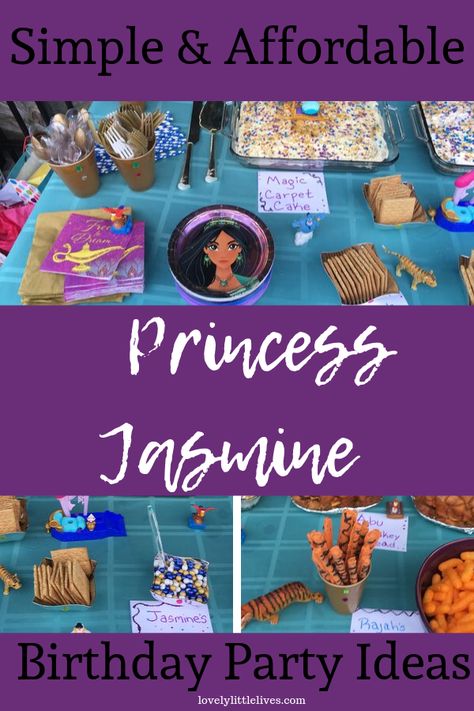 Princess Jasmine Birthday Party Diy, Princess Jasmine Party Favors, Princess Jasmine Food Ideas, Aladdin Theme Birthday Party, Jasmine Party Favors, Princess Jasmine Party Food, Jasmine Princess Birthday Party Ideas, Jasmin Birthday Party Ideas Princess, Aladdin Food Ideas