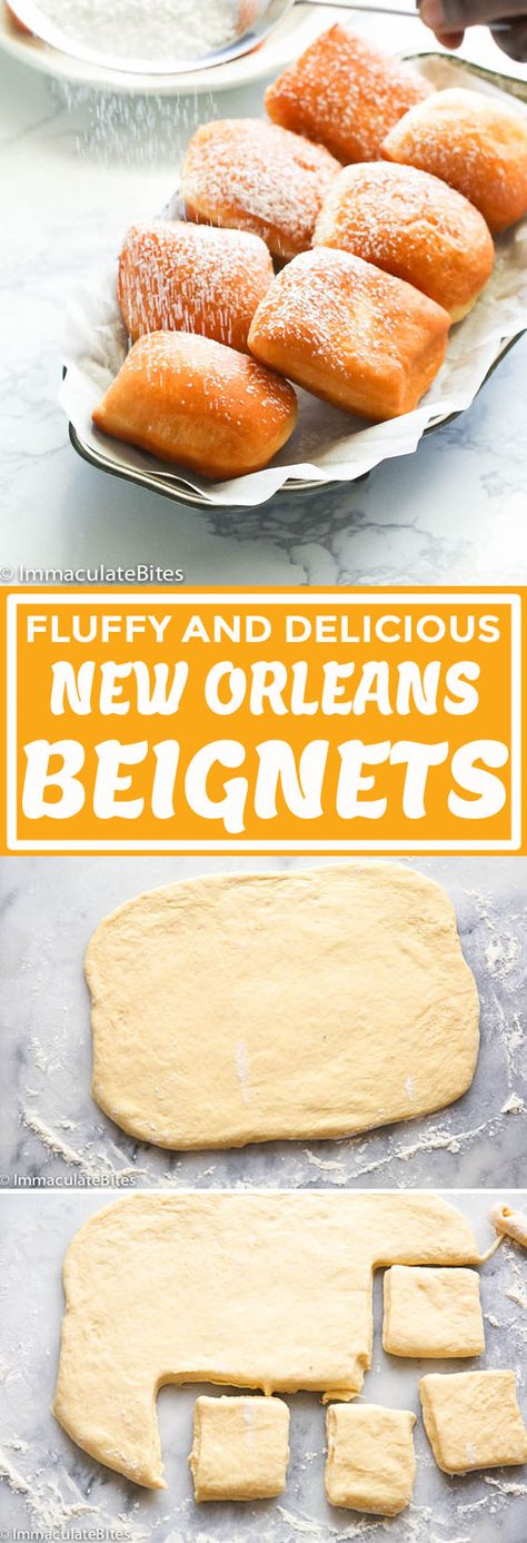 New Orleans Beignets New Orleans Beignets, Beignet Recipe, Köstliche Desserts, Donut Recipes, Beignets, High Tea, Just Desserts, Sweet Recipes, Cooking And Baking