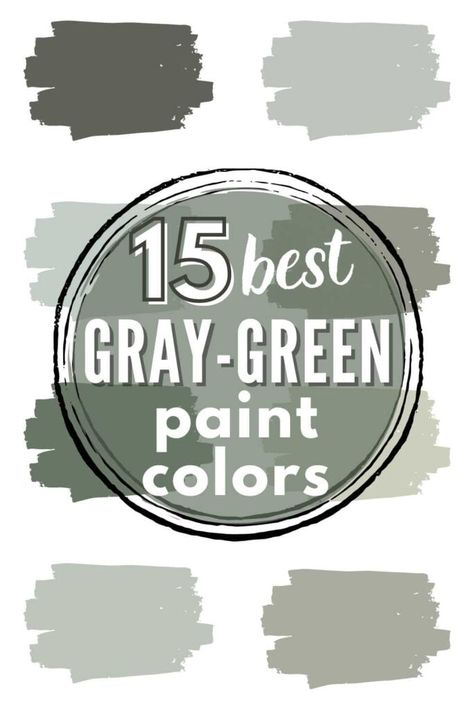 Sage Green Powder Room Ideas, English Cottage Paint Colors Sherwin Williams, Dark Gray Green Paint Colors, Popular Green Paint Colors 2023, Sherwin Williams Dark Gray, Evergreen Fog Exterior, Smoky Green Paint, Green Painted Brick, Best Gray Green Paint Colors