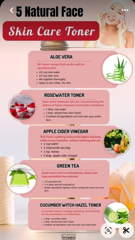 Skin Care Toner, Diy Toner, Skin Advice, Skin Care Toner Products, Natural Face Skin Care, Natural Acne Remedies, Diy Skin Care Recipes, Basic Skin Care Routine, Perfect Skin Care Routine