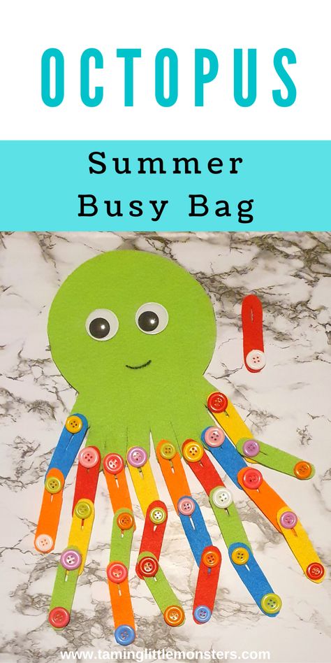 Button Activities For Preschool, Octopus Activities For Toddlers, Diy Fine Motor Activities For Kids, Quiet Time Activities For Preschoolers, Octopus Activities For Preschool, Travel Activities For Toddlers, Fine Motor Skills Activities Preschool, Button Activity, Flower Wall Decor Ideas