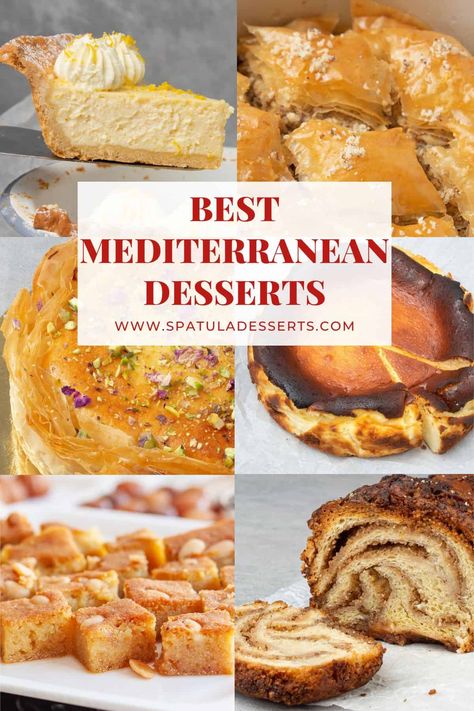 6 different mediterranean desserts. Mediterranean Desserts Recipes, Medditeranean Dessert Recipes, Meditteranean Dessert, Easy Mediterranean Dessert Recipes, Medeteranian Desserts, Mediterranean Diet Desserts Simple, Medditeranean Desserts, Mediterranean Desserts Easy, Mediterranean Diet Recipes Dessert