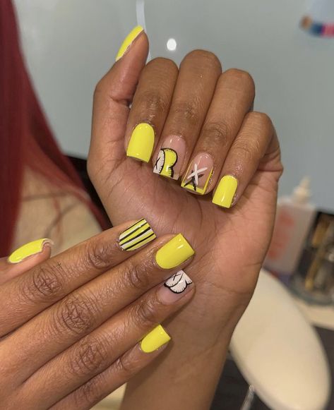 Spring Short Nails, Trendy Short Nails, Ombre Acrylic Nails, Colored Acrylic Nails, Dope Nail Designs, Short Square Acrylic Nails, Long Acrylic Nails Coffin, Acrylic Nails Coffin Pink, Unique Acrylic Nails