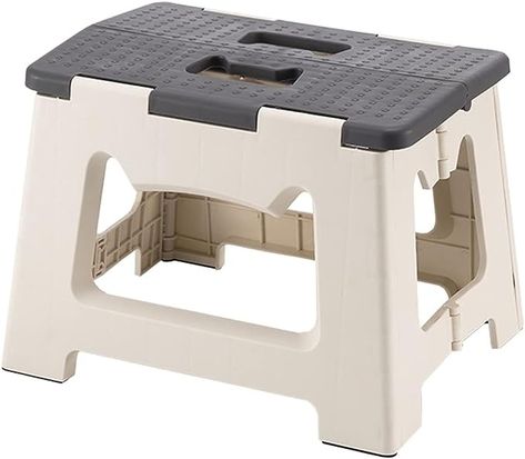 Amazon.com: M Crumt Kitty Folding Stool, 9 Inches, Non-Slip Folding Step Stool,Great for Kitchen, Bathroom, Bedroom, Kids or Adults (Gray) : Home & Kitchen Step Stool For Kids, Bathroom Gray, Collapsible Stool, Tall Kitchen Cabinets, Foldable Stool, Folding Step Stool, Step Stools, Step Stool Kids, Cat Paw Print