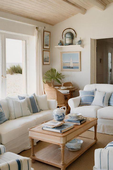 #aesthetic #dreamhomedesign #livingroomdecorideas #nauticaldecor #grandmillennial #neutralhomedecor #blueandwhitechina #blueandwhitedecor Coastal Grandma Apartment Aesthetic, Coastal Aesthetic Apartment, Costal Grandma Aesthetic Living Room, Costal Grandma Interior Design, Costal Aesthetic House, Coastal Grandma Vibes, Coastal Grandmother Aesthetic Living Room, Coastal Grandma Apartment, Coastal Eclectic Living Room