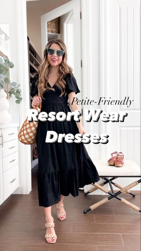 Dresses from target that are petite friendly Petite Vacation Outfits, Friendly Outfits, Resort Wear Dresses, Resort Outfit, Vacation Dresses, Shoulder Handbag, Petite Dresses, Xl Dress, Resort Wear