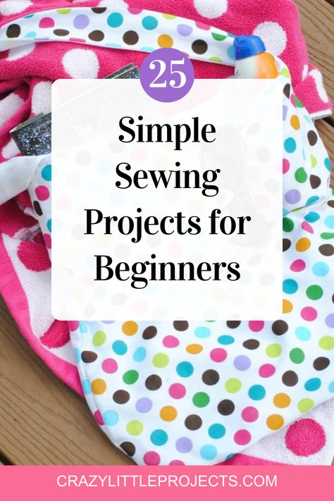 Need an easy project to help you learn to sew? These projects are perfect for new sewers. Try one today. Easy Things To See For Beginners, Crafty Sewing Projects, Everyday Sewing Projects, Starting Sewing Projects, Learn To Sew Projects, Polyester Sewing Projects, Things To Sew For Your Dog, Beginner Sewer Projects, Easy First Sewing Machine Projects