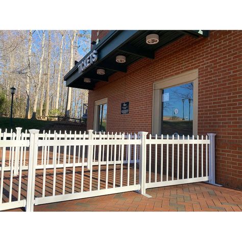 Zippity Outdoor Products Kensington 3-ft H x 5.5-ft W White Vinyl Fence Rail in the Vinyl Fencing department at Lowes.com Vinyl Picket Fence, Vinyl Gates, Portable Fence, White Vinyl Fence, Vinyl Fence Panels, Fencing & Gates, Solar Led Lights, Fence Panel, Vinyl Fence