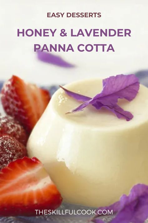 Indulge in the harmonious blend of Honey & Lavender with our easy panna cotta recipe that's as dreamy as a midsummer night! 🍯🌿 This ethereal delight promises a velvety journey, balancing the sweet nectar of honey with aromatic lavender undertones. Few desserts can claim such a poetic taste experience. Easier to craft than you might think, and definitely the star of any gathering. Pin it Now! And dive into the serenity of each spoonful. Honey Lavendar Recipe, Litha Recipes, Lavender Desserts, Lavender Dessert Recipes, Easy Panna Cotta, Easy Panna Cotta Recipe, Lavender Dessert, Fabulous Desserts, 2023 Food