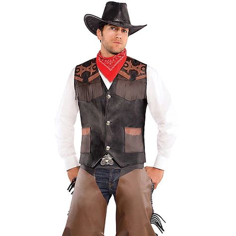 Adult Halloween Costumes & Ideas | Party City Cowboy Vest, New Halloween Costumes, Cowboy Costume, Brown Vest, Fringe Vest, Halloween Costume Shop, Halloween Costume Accessories, Toddler Costumes, Adult Halloween Costumes