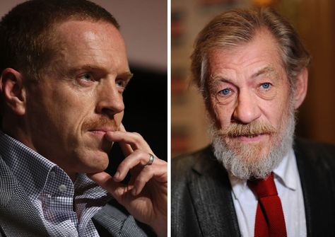 Damian Lewis apologises to Sir Ian McKellen after 'fruity actor ... Sir Ian Mckellen, Damian Lewis, Ian Mckellen, Redhead Beauty, Gandalf, Actors, Beauty