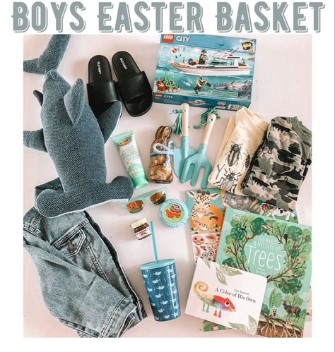 Easter Basket Theme Ideas, Outdoor Easter Basket Ideas, Little Boy Easter Basket, Easter For Boys, Kids Easter Basket Ideas Boys, Bluey Easter Basket Ideas, Toddler Boy Easter Basket Ideas, Toddler Easter Basket Ideas Boys, One Year Old Easter Basket Ideas