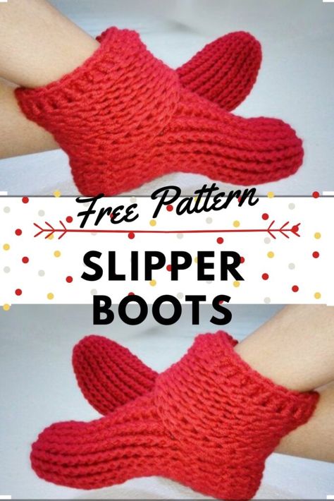 Easy Crochet Slipper Boots (Free Pattern & Video Tutorial) – Littlejohn's Yarn Crochet Slipper Boots Free Pattern, Crochet Slippers Adult Free Pattern, Boot Pattern, Crochet Slipper Boots, Easy Crochet Slippers, Crochet Slipper, Crochet Socks Pattern, Crochet Slippers Free Pattern, Crochet Top Outfit