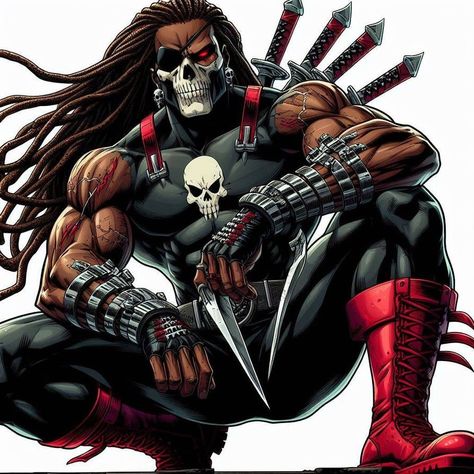 Villain Oc Art, Dr Voodoo, Super Hero Oc, Nerdy Wallpaper, Captain America Comic Art, Panther Art, Black Comics, Black Inspiration, Black Art Pictures