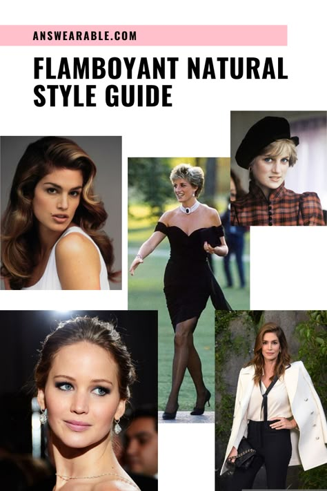 Here's how to style a Flamboyant Natural Kibbe body type and how it looks like. You're a Flamboyant Natural if you're primarily a Soft Yang (Natural) but with Dramatic undercurrent. #flamboyantnatural #kibbebodytype #kibbeguide #kibbe Julia Roberts Flamboyant Natural, Flamboyant Natural Skirt Outfit, Flamboyant Natural Clothing, Flamboyant Natural Makeup Kibbe, Flamboyant Natural Wardrobe, Dresses For Flamboyant Natural, Flamboyant Natural Midsize, Flamboyant Natural Skirt, Flamboyant Natural Style Outfit