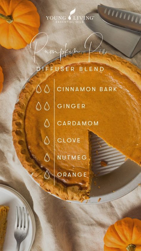 Pumpkin Essential Oil, Young Living Essential Oil Diffuser, Diffuser Blends Young Living, Fall Essential Oil Blends, Cardamom Essential Oil, Fall Essential Oils, Fall Diffuser Blends, Essential Oil Combinations, Essential Oil Diffuser Blends Recipes