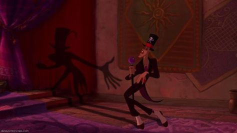 Dr Facilier dancing with his Shadow: I can read your future Dr Facilier Shadow, Dr Facilier, Level 5, The Princess And The Frog, Disney Villains, Dancing, I Can, Disney, Quick Saves