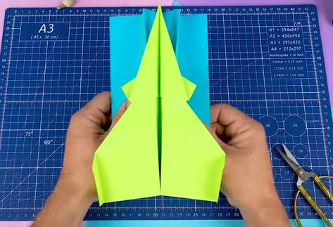 How to Make Paper Plane Launcher [11 Easy Steps] 1 Paper Airplanes With Launcher, Paper Plane Launcher, Paper Airplane Launcher, Plane Launcher, Make A Plane, Make Paper Plane, Stunt Plane, Paper Aircraft, The Fold Line