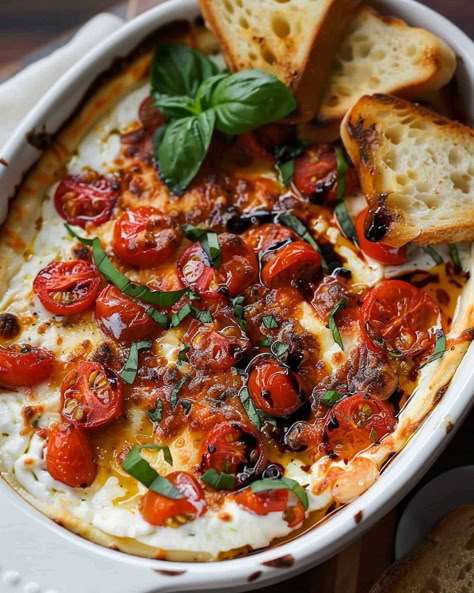 Three Cheese Bruschetta Dip, Three Cheese Tomato Bruschetta Dip, Cream Cheese Tomato Dip, Dips With Tomatoes, Creamy Bruschetta Dip, Tomato Cheese Dip, Baratta Cheese Appetizers, Roasted Tomato Dip, Borsine Cheese Appetizer Recipes