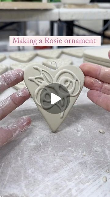 Sophia Keys on Instagram: "A labor of love, the Rosie ornament ♥️ available at my next website update Nov 4th! #ceramics #pottery #homedecor #roses #opal #oddlysatisfying #oddlysatisfyingvideo #ornaments #handmade #christmas #christmasdecor #howitsmade" Ceramic Ornaments Pottery, Pottery Christmas Ornaments, Christmas Ornaments Pottery, Ceramic Christmas Ornaments, Pottery Ornaments, Oddly Satisfying Videos, Ceramics Pottery, Oddly Satisfying, Ceramic Ornaments