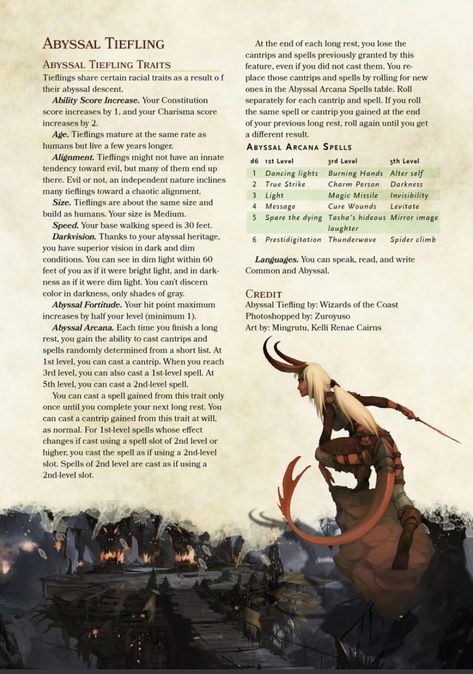 Tiefling Character Sheet, D&d Tiefling, Homebrew 5e, Homebrew Races, 5e Races, Dnd Tiefling, Dungeons And Dragons Races, D D Races, Dnd Stats