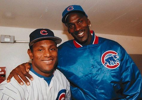 Hardwood Fames™ on Instagram: “#tbt - Congratulations to the Chicago Cubs!!! ⚾🏀” Road Trip Outfits, Michael Jordan Baseball, Charismatic Personality, Michael Jordan Photos, Sammy Sosa, Chicago Sports Teams, Cubs Win, Michael Jordan Basketball, Chicago Cubs Baseball