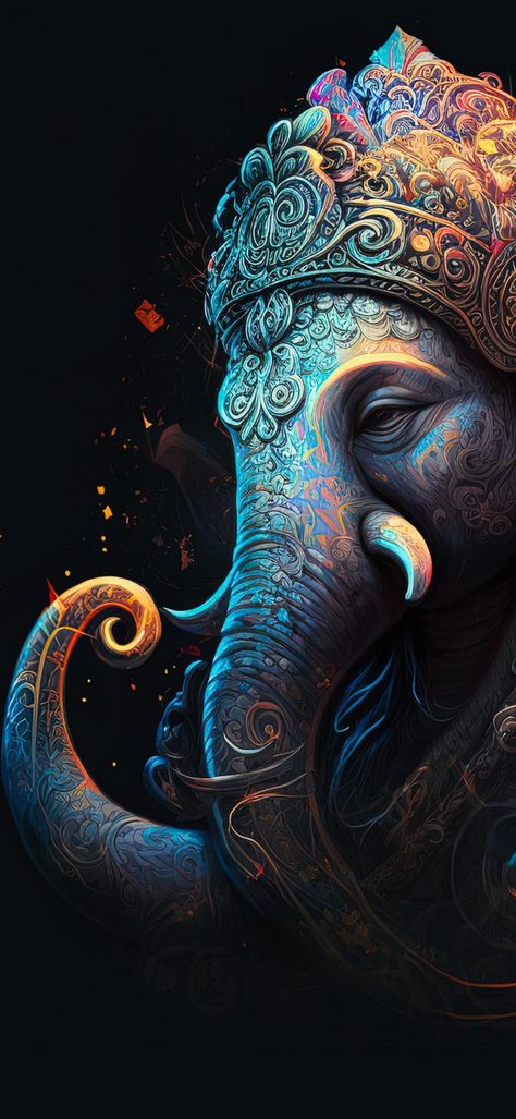 Cool God Wallpapers, Phone Wallpaper For Men Backgrounds Awesome Iphone Wallpapers, Ganeshji Images Hd, Bappa Wallpaper Hd, Devotional Wallpapers Hd, Ganapathi Images Wallpaper Hd, Ganeshji Wallpaper, God Design Art, Ganeshji Images