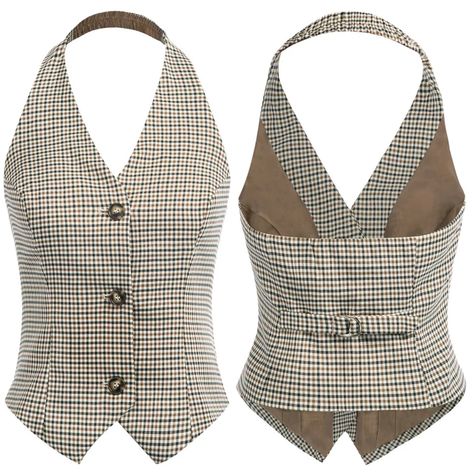 Dope Fashion Outfits, Waistcoat Woman, Vintage Crop Tops, Plaid Suit, Woman Suit Fashion, Coat Vintage, Stylish Work Outfits, Vest Outfits, Suit Vest