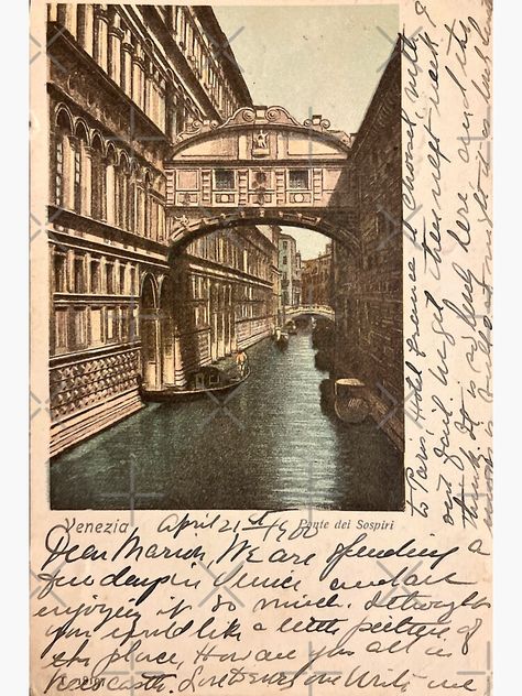 Old History Aesthetic, Venice Italy Aesthetic Vintage, Venice Aesthetic Vintage, Venetian Aesthetic, Vintage Postcard Aesthetic, 1900 Aesthetic, Vintage Travel Aesthetic, Venice Postcard, Aesthetic Postcards