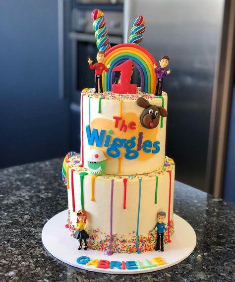 Wiggles Cake Ideas, The Wiggles Birthday Cake, The Wiggles Cake, Wiggles Birthday Party, Wiggles Cake, Wiggles Birthday, 2nd Birthday Party For Boys, Ideas Cumpleaños, Twins Birthday