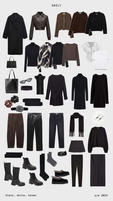 Autumn + winter capsule wardrobe inspo featuring versatile, cozy, + elevated basics.   —  #outfitinspo #outfit #ootd #fashion #outfitideas #outfits #elevatedbasics #fitinspo #streetstyle #outfitgrid #minimalistfashion #minimalism #capsulewardrobe Stylish Winter Outfits, Winter Capsule, Winter Capsule Wardrobe, Wardrobe Planning, Future Style, Outfit Grid, Elevated Basics, Basic Outfits, Ootd Fashion