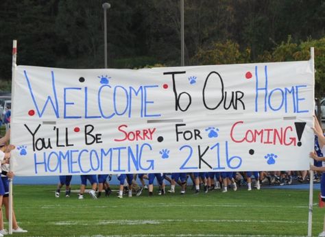 Hoco Run Through Signs Football, Run Through Signs Football Hoco, Homecoming Run Through Signs, Hoco Football Banners, Football Banners Run Through Homecoming, Hoco Football Game Posters, Run Through Signs Football Cheer, Football Runout Signs, Banners For Football Games