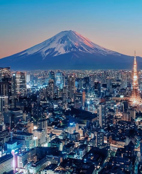 Illuminated Tokyo city skyline at sunset, Japan Japan Tokyo City, Japan Skyline, Digital Composition, 007 Casino Royale, Tokyo Photography, Tokyo Skyline, City Sunset, Japan Life, Luxury Travel Destinations