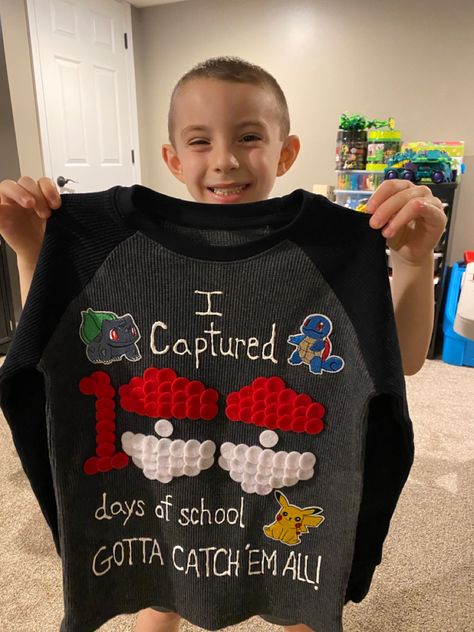 100 Days Pokemon Shirt, Pokémon 100 Days Of School, 100 Days Shirt For Boys, 100 Days Shirt Ideas, 100 Items On A Shirt 100th Day, Easy 100 Days Of School Shirt, 100 Days Of School Ideas Shirts Boys, Pokemon 100 Days Of School Shirt, 100 Days Of School Shirt Boys