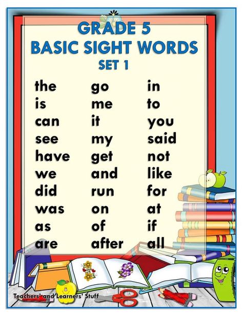 BASIC SIGHT WORDS (Grade 5) Free Download - DepEd Click Basic Sight Words For Grade 5, Reading Materials For Grade 5 English, Grade 5 Sight Words, Basic Sight Words Free Printable, Grade 1 Sight Words Free Printable, Sight Words For Grade 1, 5th Grade Sight Words, Grade 5 English, Dolch Basic Sight Words