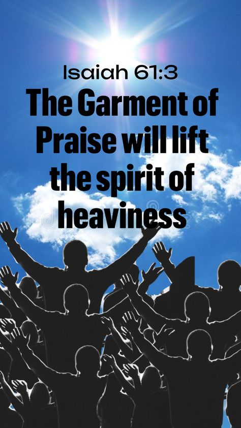 Isaiah 61:3, Garment Of Praise, Isaiah 61, Worship Jesus, Praise Worship, Christian Bible, Your Aesthetic, Worship, Encouragement