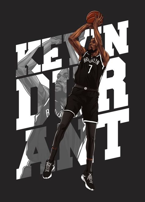 Kevin durant illustration poster. Kevin Durant Drawing, Kevin Durant Aesthetic, Kevin Durant Art, Nba Illustration, Nba Kevin Durant, Kevin Durant Wallpapers, Basketball Wallpapers, Basketball Black, Basketball Plays