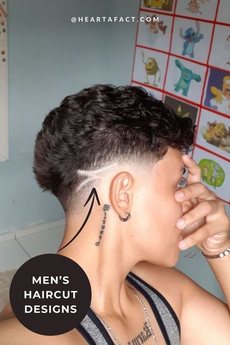 Amazing Haircut Designs for Men (Detailed Gallery) | Simple & Easy Haircut Design Ideas For Men Fade Haircut Designs For Men, Hair Tattoo Men, Fade Haircut With Beard, Haircut Blowout, Haircut Designs For Men, Fade Haircut Designs, Guys With Black Hair, Haircut Names, Short Hair Twist Styles