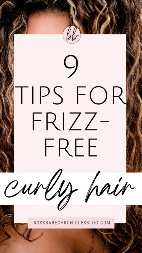 Are you tired of dealing with frizzy curly hair? Luckily, there are several tips and tricks you can use to make your curly hair less frizzy. Here are nine. Frizzy Hair Routine, People With Curly Hair, Make Curly Hair, Frizzy Hair Solution, Frizzy Hair Remedies, Japanese Hair Straightening, Frizzy Hair Tips, Frizzy Curls, Frizzy Curly Hair