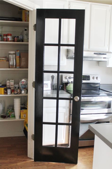 Corner Pantry Cabinet, Etched Glass Windows, Frosted Glass Pantry Door, Kitchen Pantry Doors, Modern Pantry, Glass Pantry Door, Corner Pantry, Pantry Remodel, Laundry Room Doors