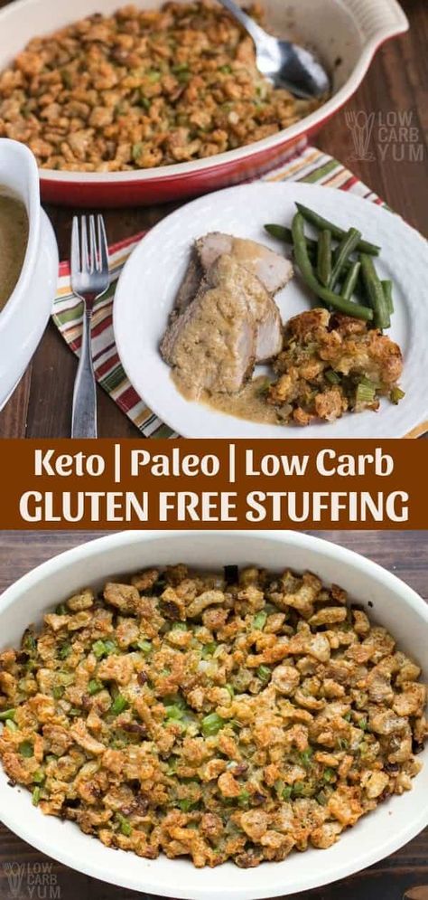 Paleo Stuffing Recipes, Low Carb Stuffing Recipes, Keto Thanksgiving Stuffing, Keto Turkey Stuffing, Paleo Stuffing Thanksgiving, Low Carb Stuffing Thanksgiving, Keto Dressing Thanksgiving, Keto Thanksgiving Recipes Sides, Keto Stuffing Thanksgiving Low Carb